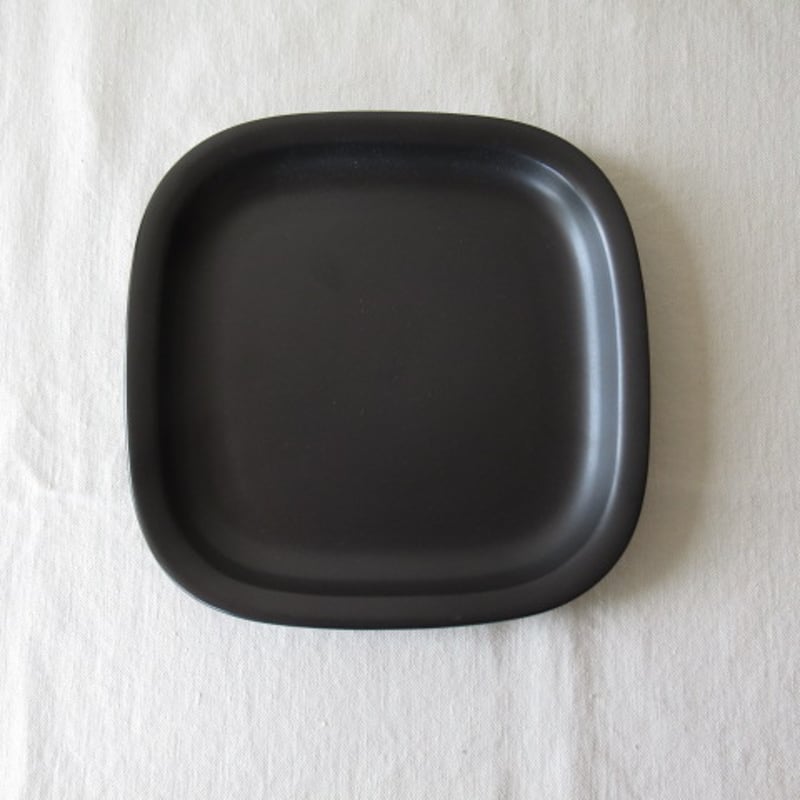 柳デザイン プレートM 白黒角型ディナーセット（柳 宗理 白黒食器