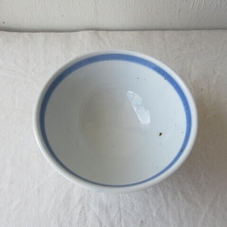 飯碗　大　青赤線文  岡田陶房 　岡田 威 / 砥部焼