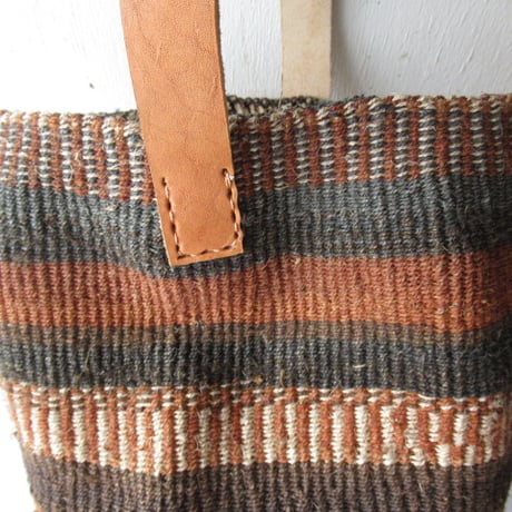 en plus/オンプリュ　バオバブバスケットS/革ワンハンドル-B（バオバブバッグ）