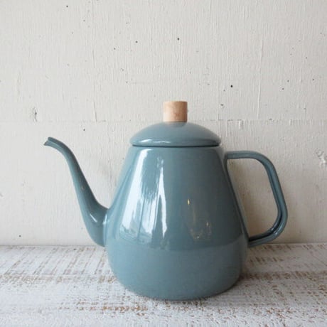 HEARTH DESIGN / HORO DRIP KETTLE 1.8L / YELLOW ハース　デザイン / ホーロー　ドリップ　ケトル　１．８Ｌ / ブルーグレイ
