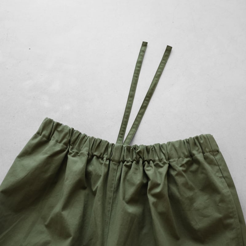HUIS.ハウス バフクロスバルーンパンツ（カーキ）【ユニセックス