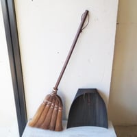 高田耕造商店 シュロのやさしいほうき焼檜（やきひのき）短柄とはりみのちりとり　セット　日本製　国産品