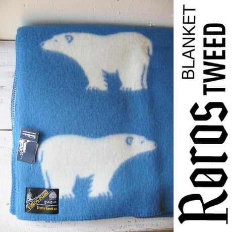 大判　Røros-Tweed クマ模様ブランケット CATEGORY ロロスツイードブランケット | AKI interior space