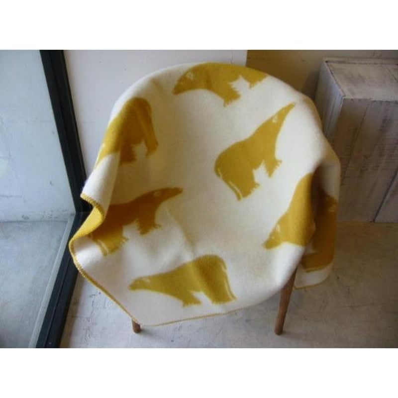 ROROS TWEED / ロロス ツイード ブランケット isbjorn YELLOW/ ア ROROS TWEED / ロロス ツイード ブランケット isbjorn YELLOW/ ア
