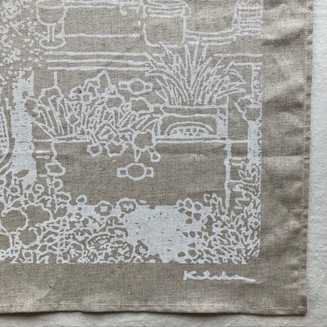 undyed+/アンダイドプラス　脇阪克二さんキッチンクロス  「garden」