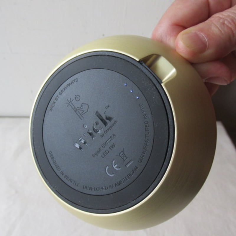 WICK Gold / ウィック LEDポータブルランプ 色：ゴールド | AKI inter