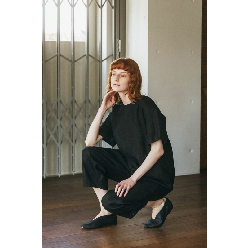 fog linen work ルミ ジャンプスーツ ブラック LWA800-17 | A