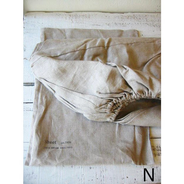 fog linen work フォグリネンワーク リネンボックスシーツセミダブル リネン ボックスシーツ セミダブル ホワイト | fog linen work