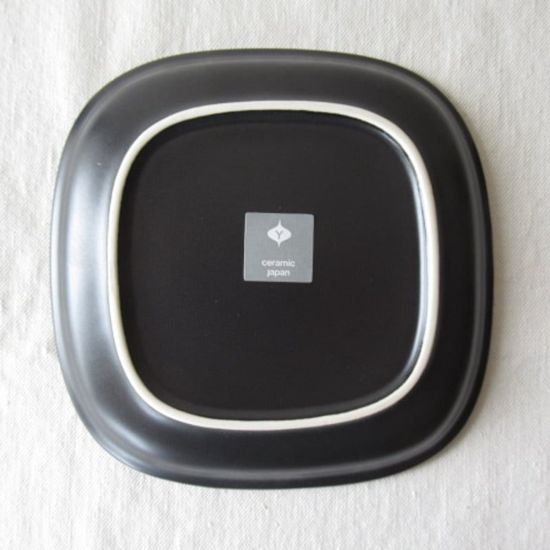 柳デザイン プレートS 白黒角型ディナーセット（柳 宗理 白黒食器