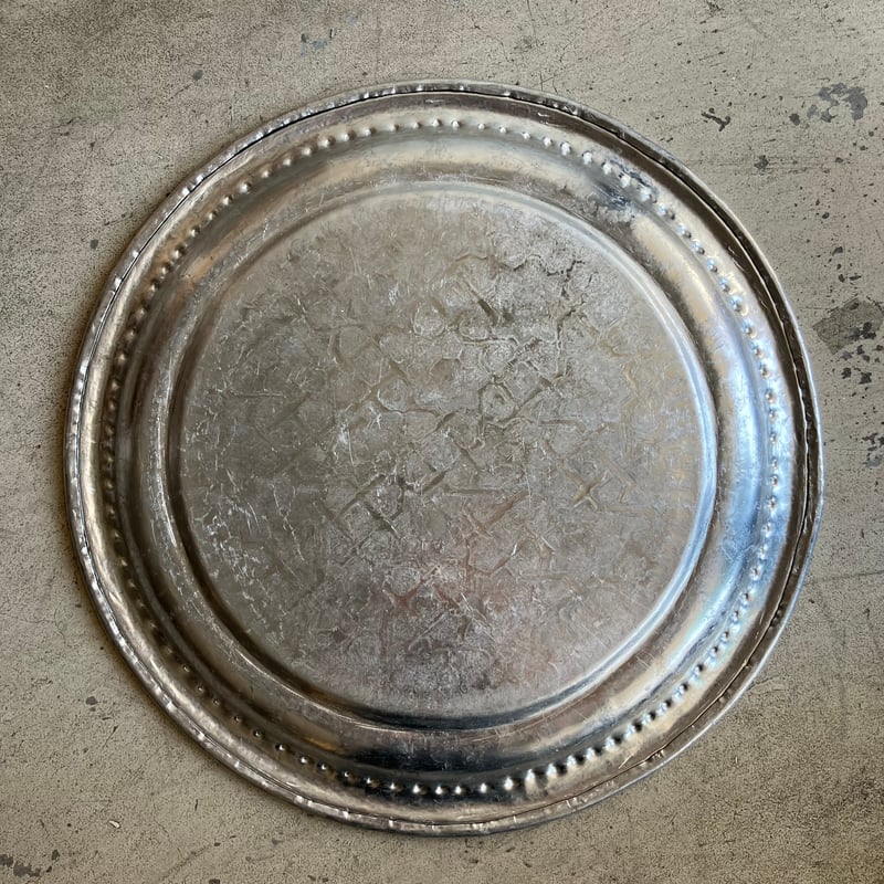 モロッコ　ティーテーブル　シルバー モロッコシルバートレイテーブルΦ40 cm | Sweet Things