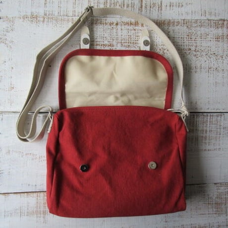 BAGWORKS / POSTMAN2-MINI/ RED バッグワークス / ポストマン２　ミニ/ 色：レッド