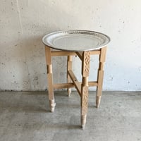 モロッコラウンドトレーテーブルS（折りたたみ可能）