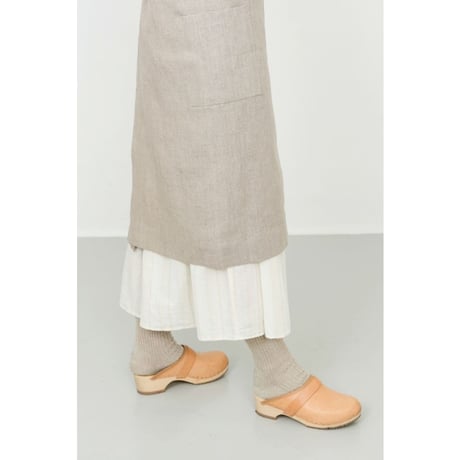 fog linen work/フォグリネンワーク　リネン スクエアクロスエプロン 　ナチュラル