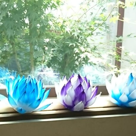 [04]したくや縁 　不空の蓮 　青色青光（しょうしきしょうこう）濃色