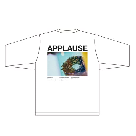 Applause TOUR Long Sleeve Tee WHITE