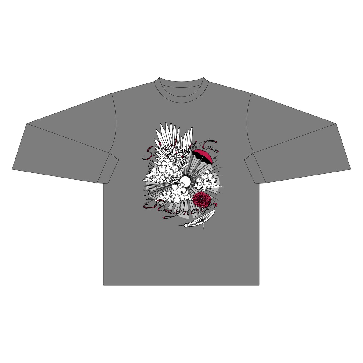 【Internatinal Silver】 ギャラリートレー 33cm Silver Lining Tour 2024 Long Sleeve Tee （GRAY）