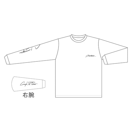 Crank In TOUR Long Sleeve Tee WHITE