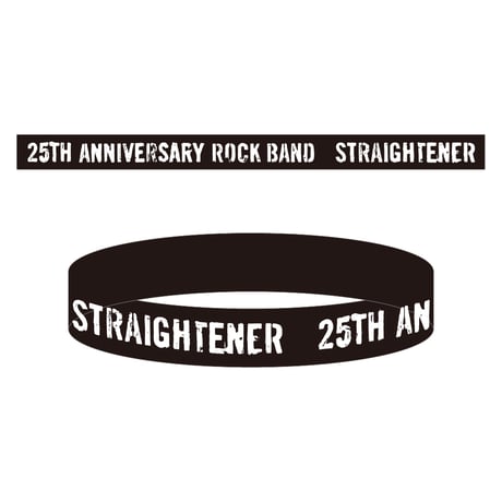 25th ANNIVERSARY Rubber Band／Black