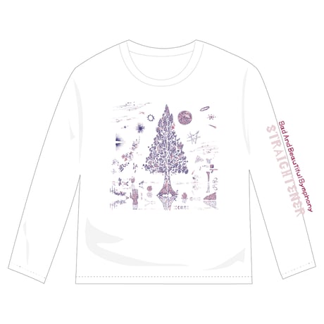 Sad And Beautiful Symphony Long Sleeve Tee（White）