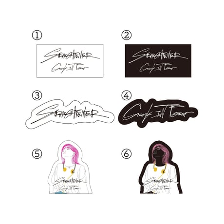 Crank In TOUR Sticker Set