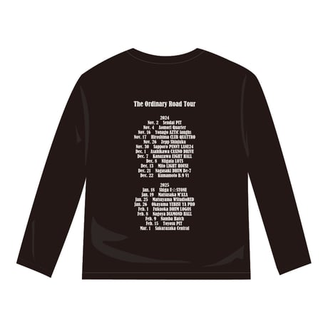 The Ordinary Road Tour Long Sleeve Tee （Black）