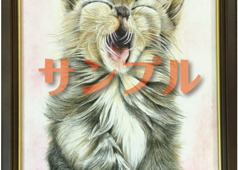 色えんぴつ画 原画 D-N4-A4-X-A | 写真を越える？色鉛筆画
