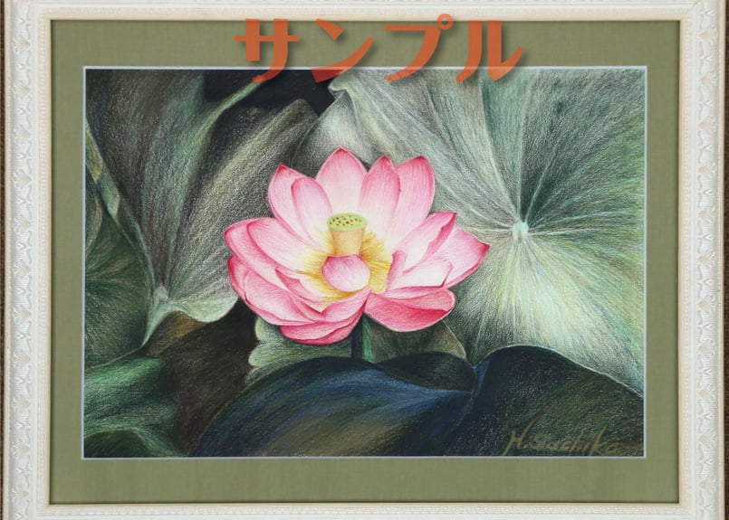 色えんぴつ画 原画 H-HA1-F4F6-〇-G | 写真を越える？色鉛筆画