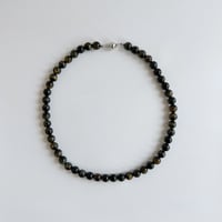 gem necklace / BLACK