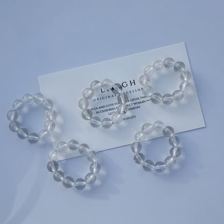gem ring  round Crystal