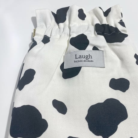 Pacchin pouch /牛柄　L