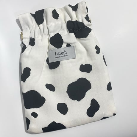 Pacchin pouch /牛柄　L