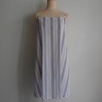 EM/MA Blue stripe lace hem dress