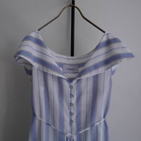 EM/MA Blue stripe sailor collar dress