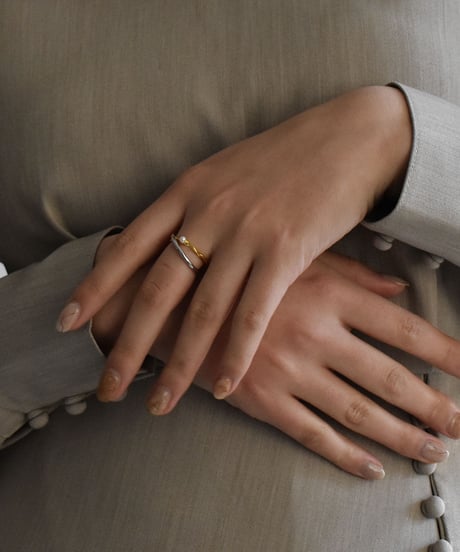 ring-a02098　SV925 Point Pearl Ring
