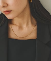 necklace-a02044　SV925 Rope Necklace Gold