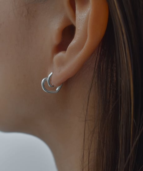 pierce-a02147　SV925 Heart Hoop Pierce