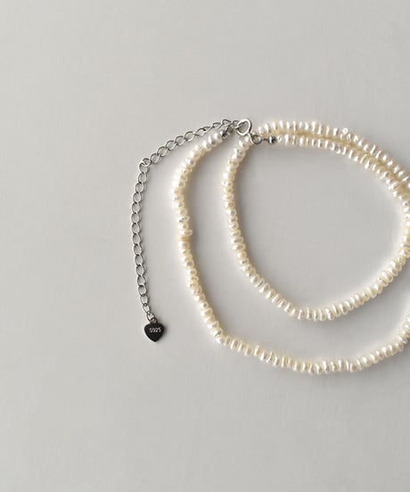 necklace-a02121　SV925 Minimum Baroque Pearl Necklace