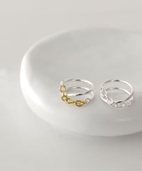 ring-a02169　SV925 Droop Chain Coil Ring
