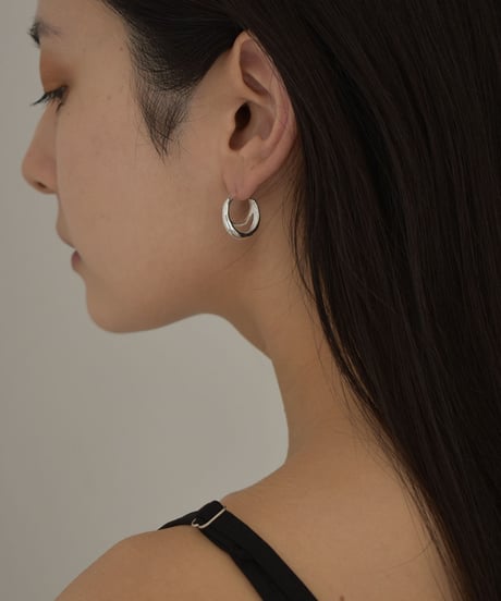 pierce-a02148　SV925 Double Hoop Pierce