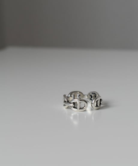 ring-a02073　SV925 Dark Chain Ring
