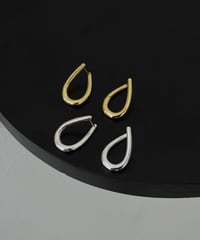 pierce-a02157　SV925 Bend Hoop Pierce