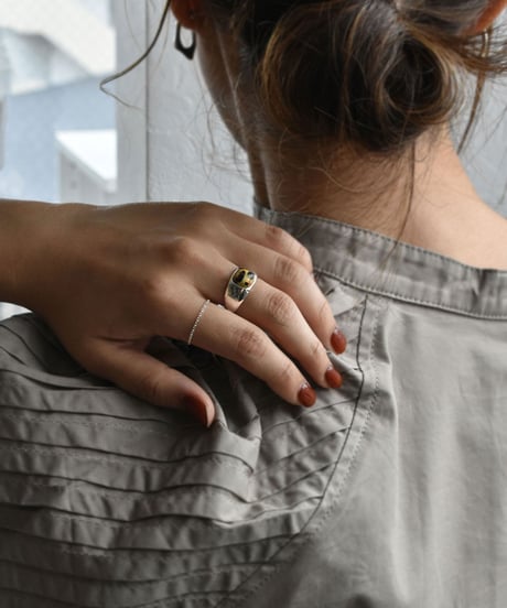 ring-a02152　SV925 Dot Stone Ring
