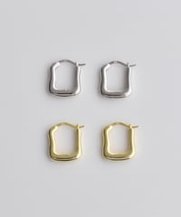 pierce-a02080　SV925 Square Hoop Pierce
