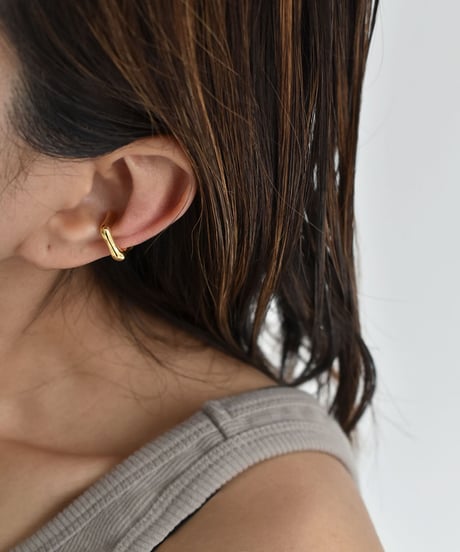 earcuff-a02031　SV925 Distorted Square Earcuff