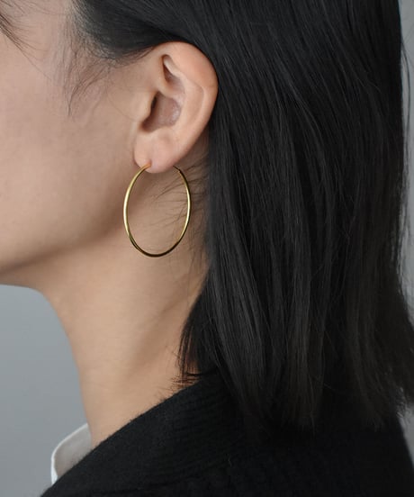 pierce-a02086　SV925 40mm Hoop Pierce