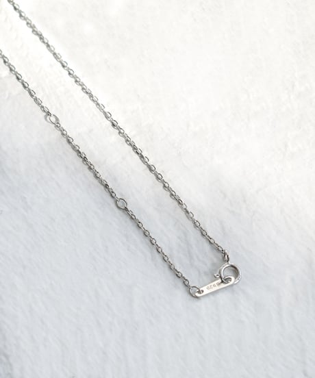 necklace-a02112　SV925 Oval Natural Stone Necklace