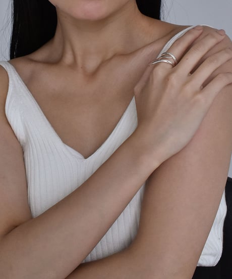 ring-a02174　SV925 Three Line Ring