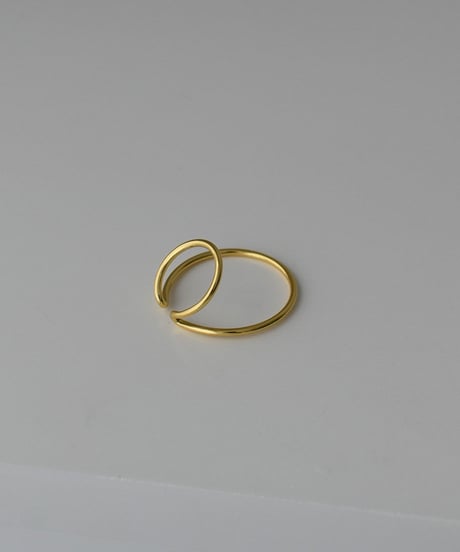 earcuff-a02022　SV925 Double Hoop Earcuff