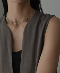 necklace-a02122　SV925 Ball × Chain Necklace