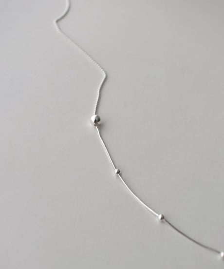 necklace-a02085　 SV925 Harf Design Necklace